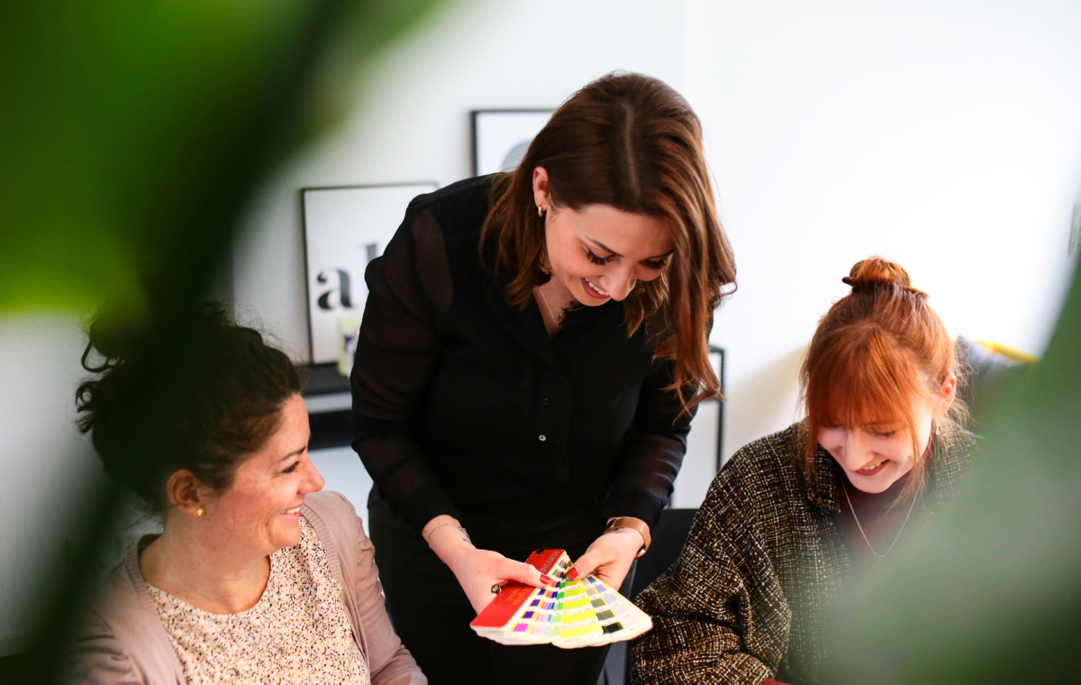 Foto von Tine Neubauer, Svenja Schnickmann und Miriam Hirt